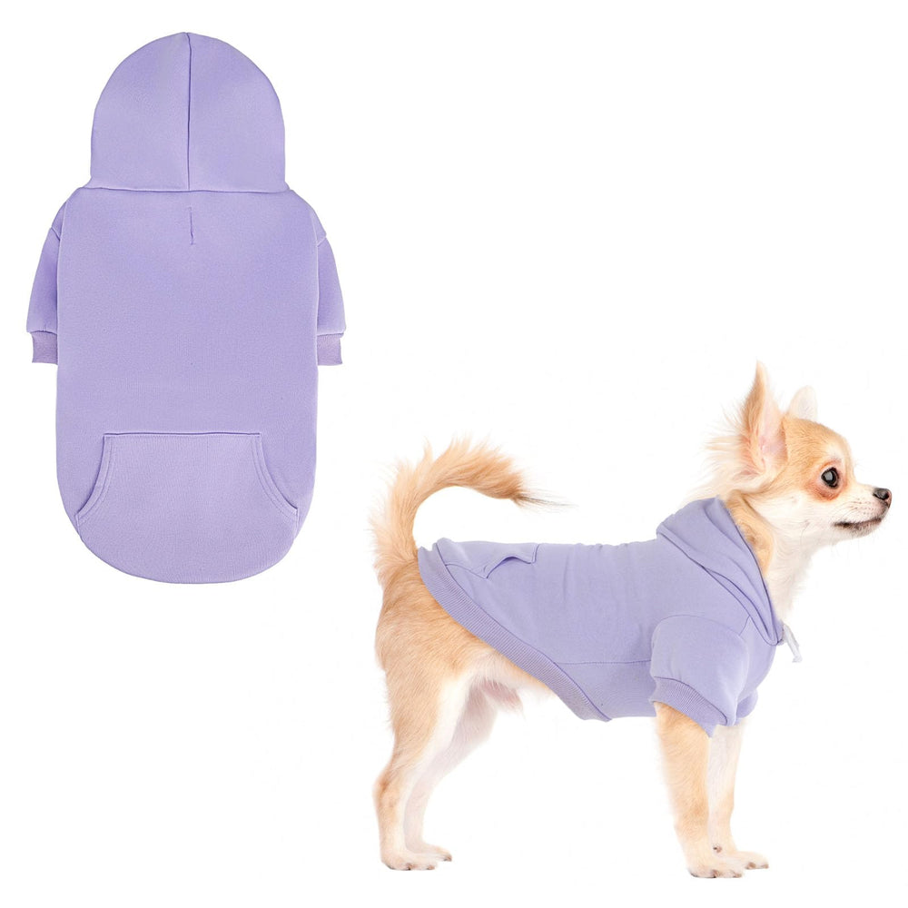 KOOLTAIL Basic Dog Hoodie front view shows cozy warmth for chilly walks