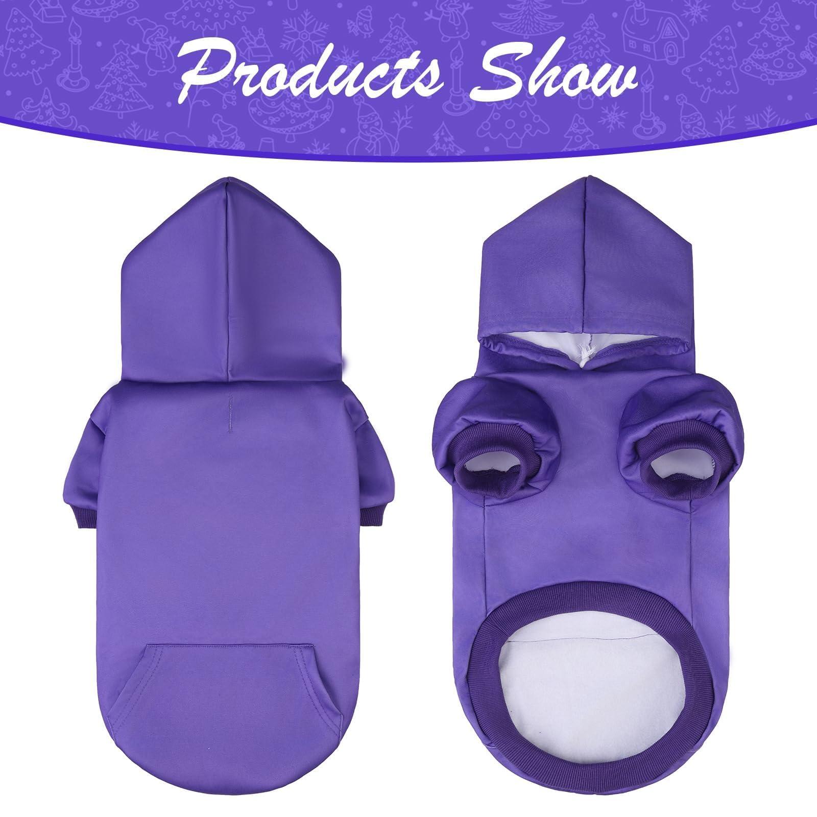 KOOLTAIL Basic dog hoodie pocket detail highlights convenient snack storage.