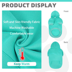 KOOLTAIL Basic Dog Hoodie pocket detail demonstrates handy place for small items.
