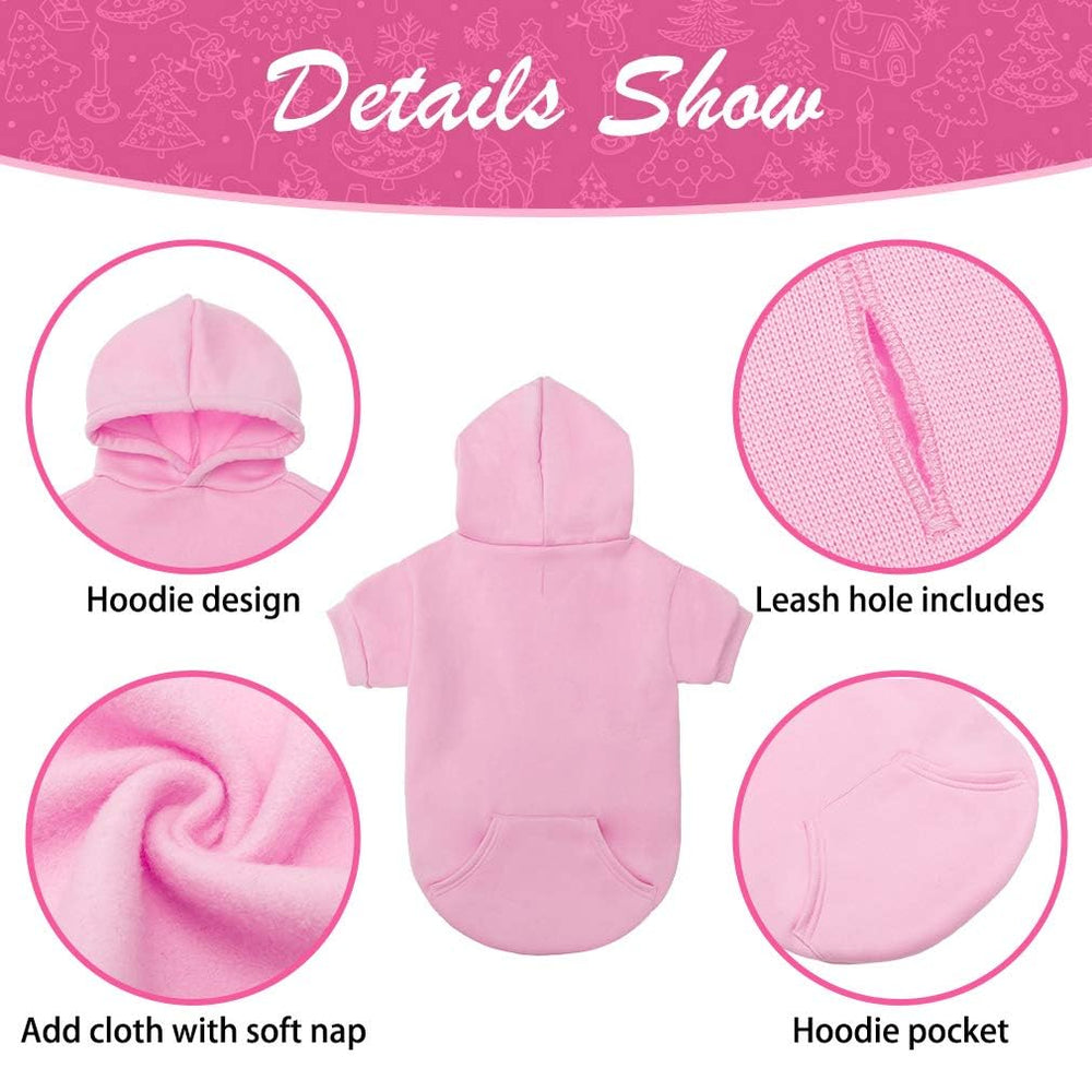 KOOLTAIL Basic Dog Hoodie pocket detail shows convenient storage.