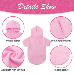 KOOLTAIL Basic Dog Hoodie pocket detail shows convenient storage.
