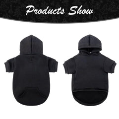 KOOLTAIL Basic Dog Hoodie shows soft inner lining for added warmth.