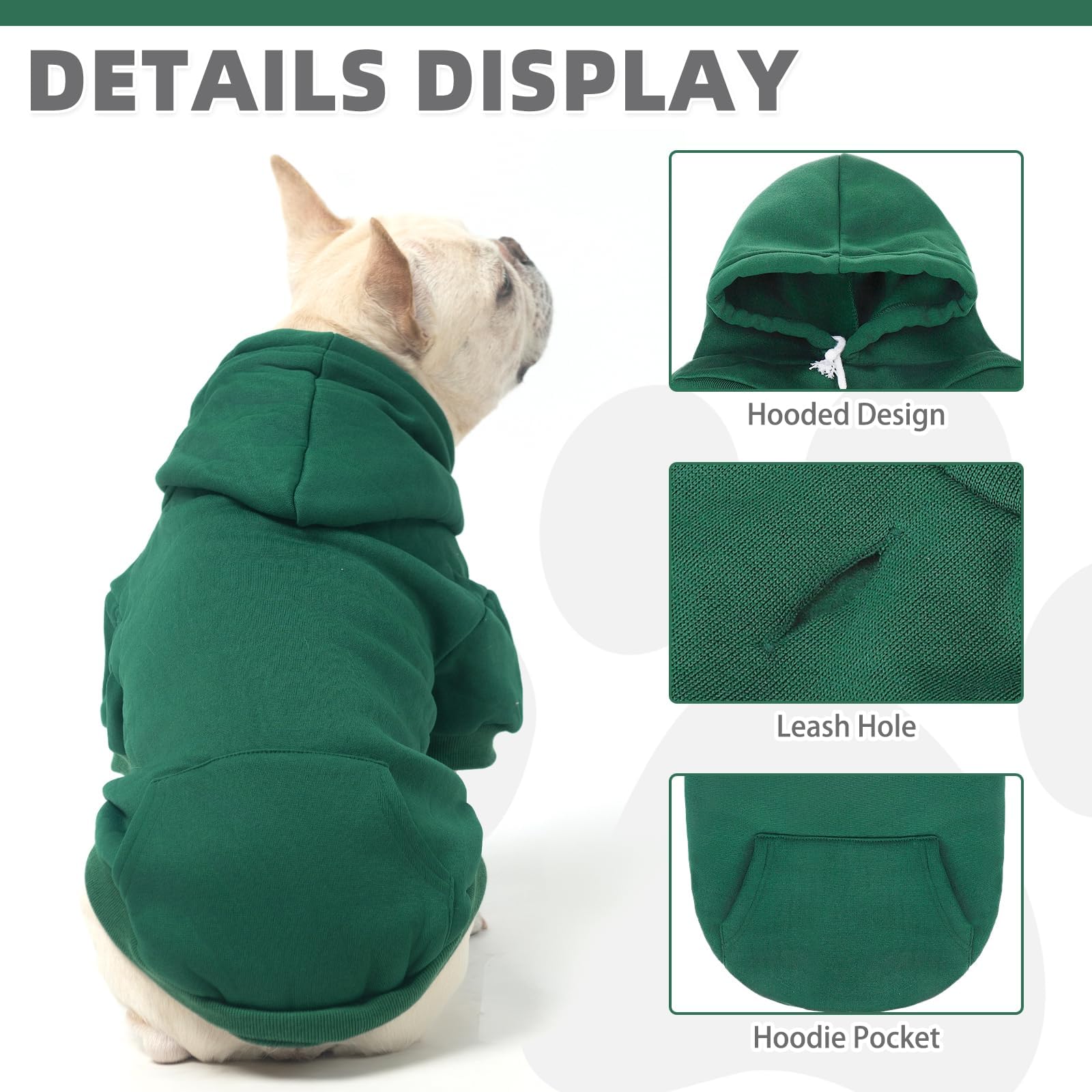 KOOLTAIL Basic Dog Hoodie stylish sport-coat look in photos