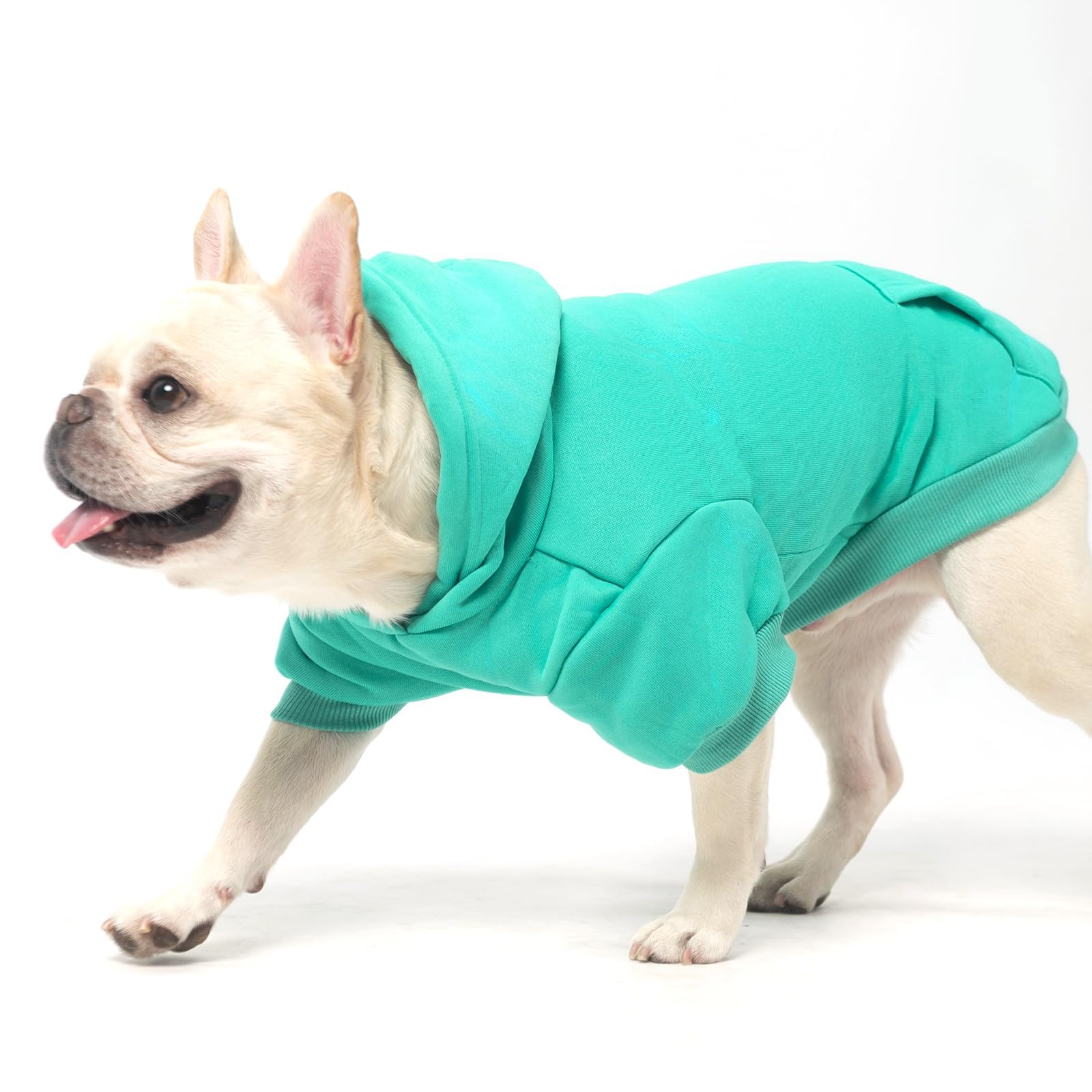 KOOLTAIL Basic Dog Hoodie sturdy stitching closeup shows durability during play