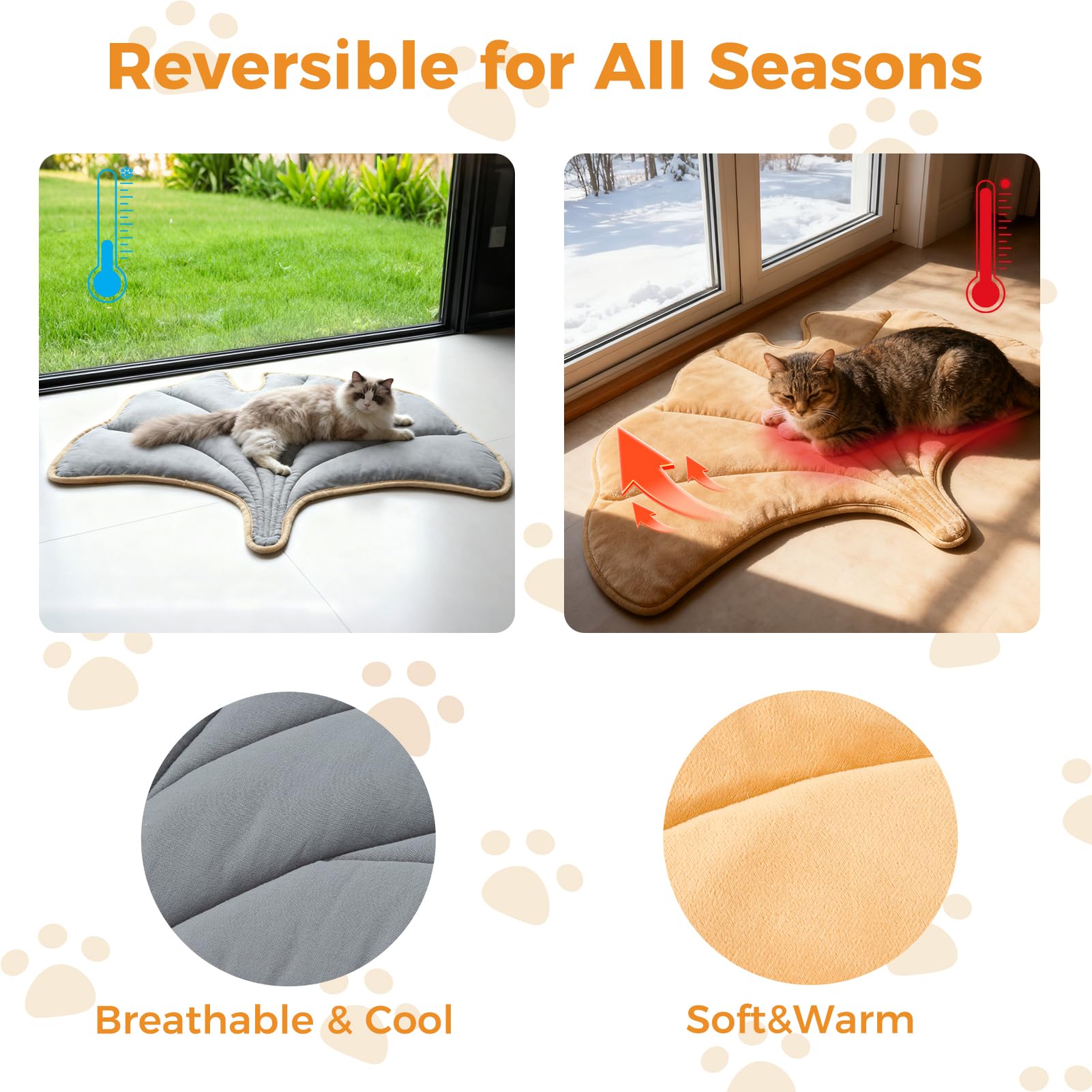 KOOLTAIL Bed Mat with aluminum foil layer reflecting heat for efficient warmth