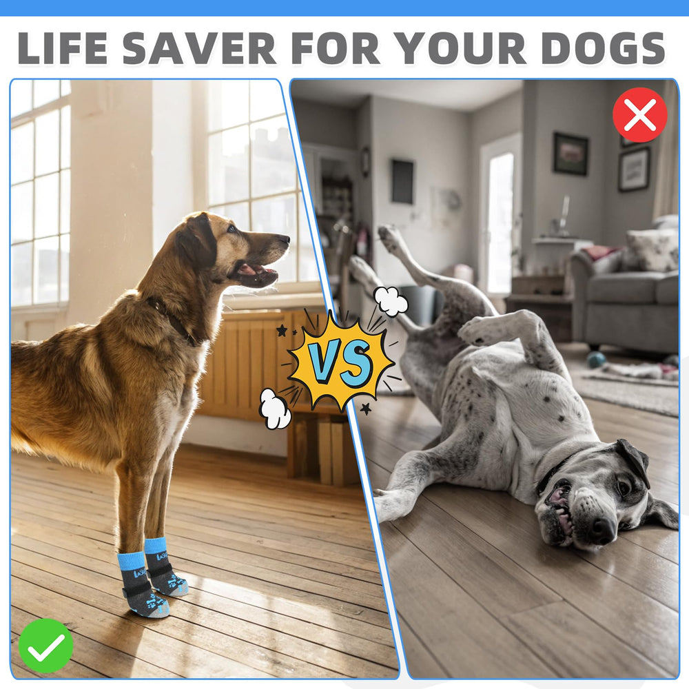 KOOLTAIL botitas para perro strap ajustable, ajuste seguro durante juego