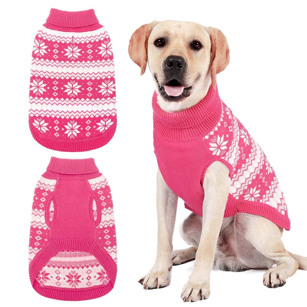 KOOLTAIL cable knit dog sweater turtleneck front view keeps pets stylish and warm.