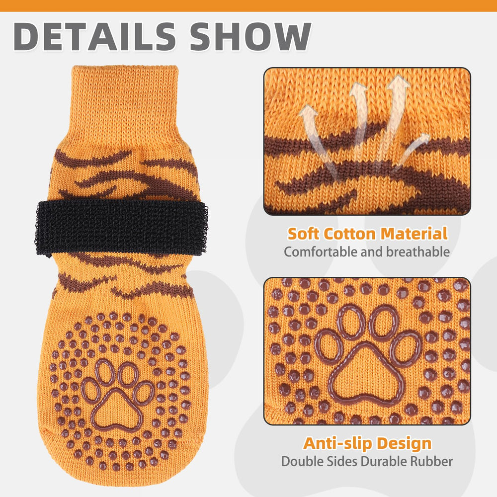 KOOLTAIL calcetines para perro: agarre doble para mayor tracción en suelos lisos.