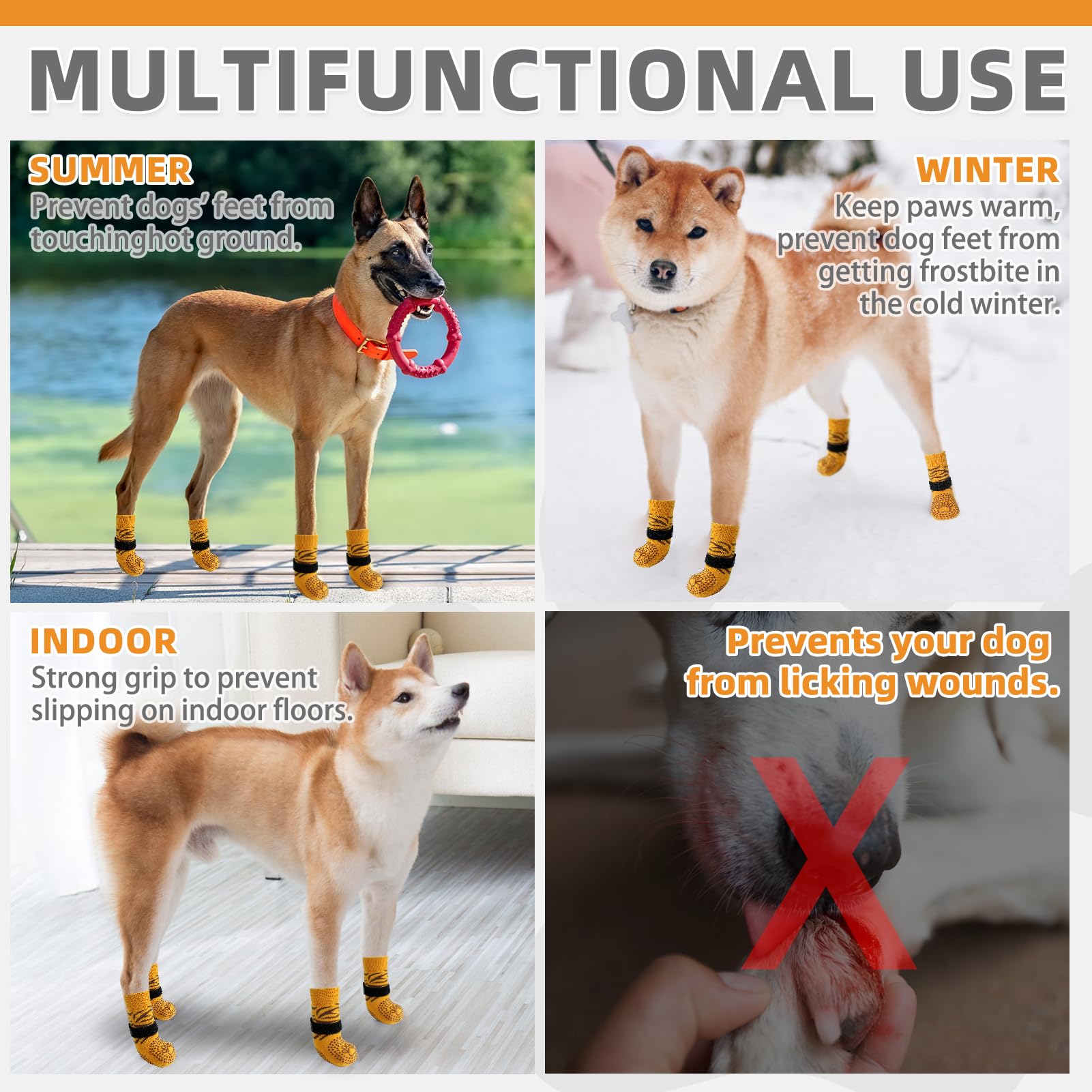 KOOLTAIL calcetines para clima extremo, protegen patas en frío y calor.