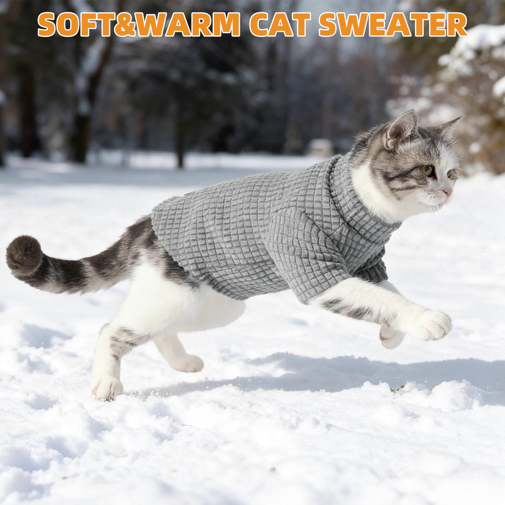 KOOLTAIL cat sweater machine-washable fabric stays soft after cycles.