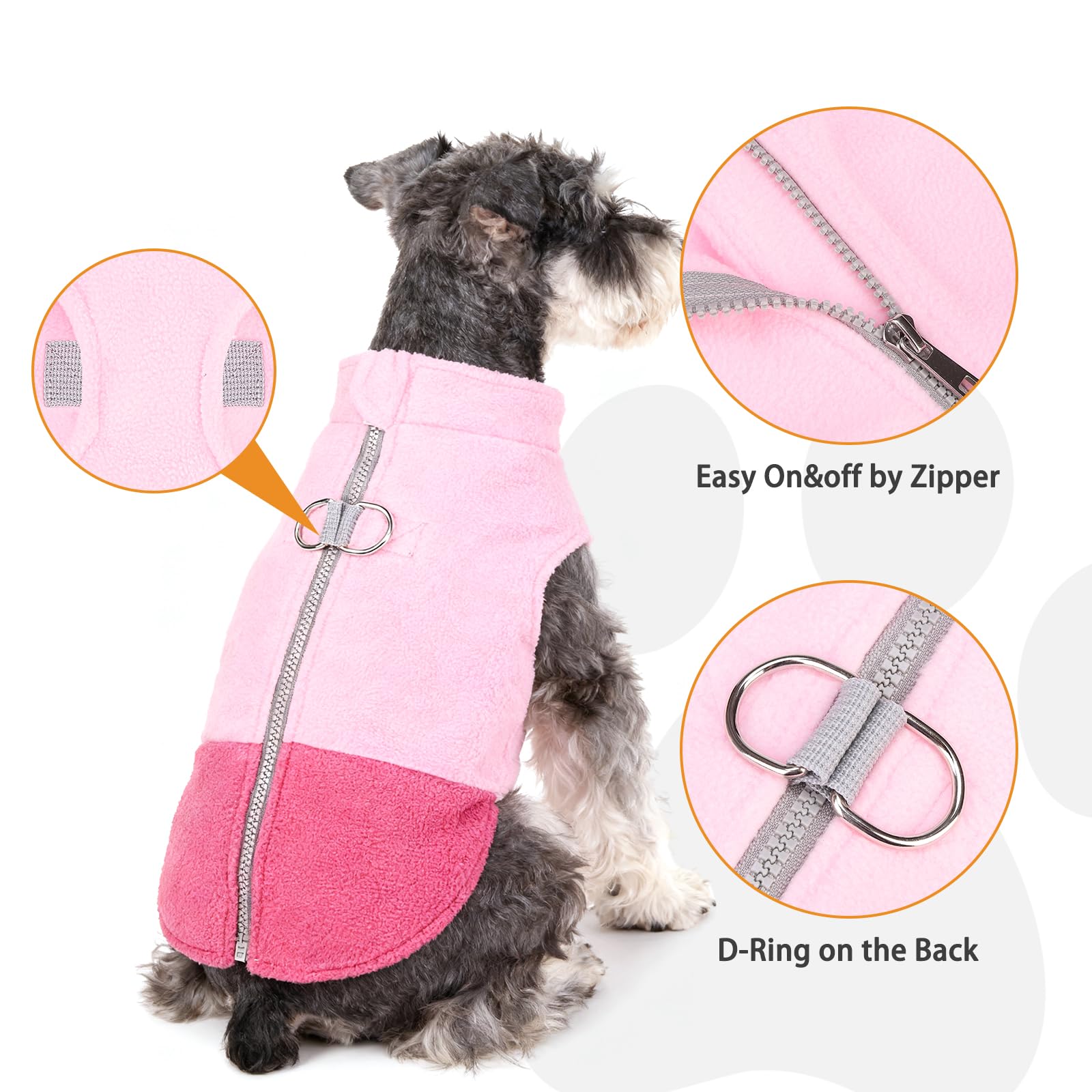 KOOLTAIL chaleco perro bloque-de-color, diseño moderno para destacar