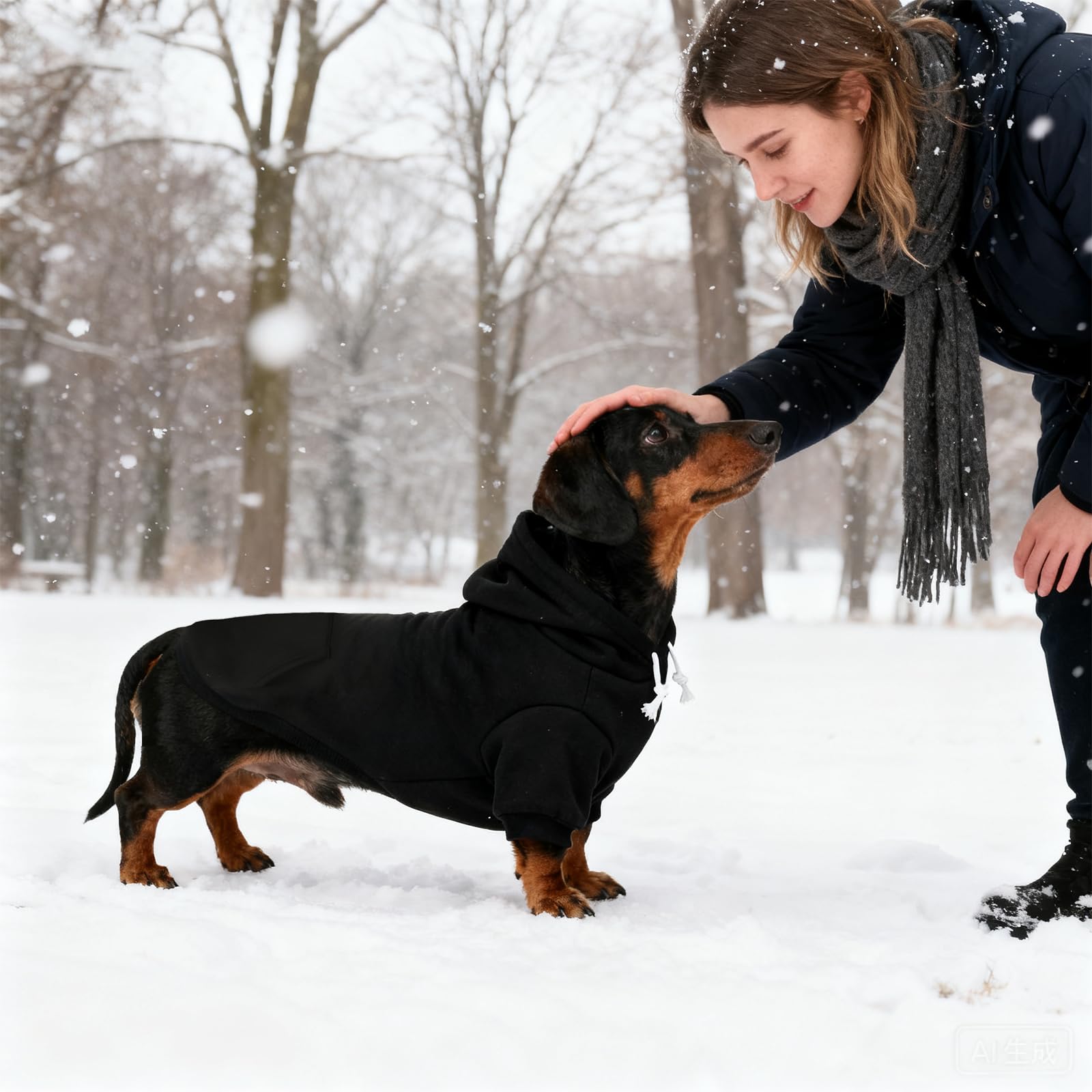 KOOLTAIL Dachshund Hoodie machine-washable keeps its shape after washes.