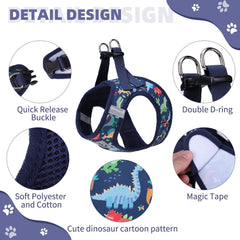 KOOLTAIL harness with buckle shown from side for quick on/off during errands.