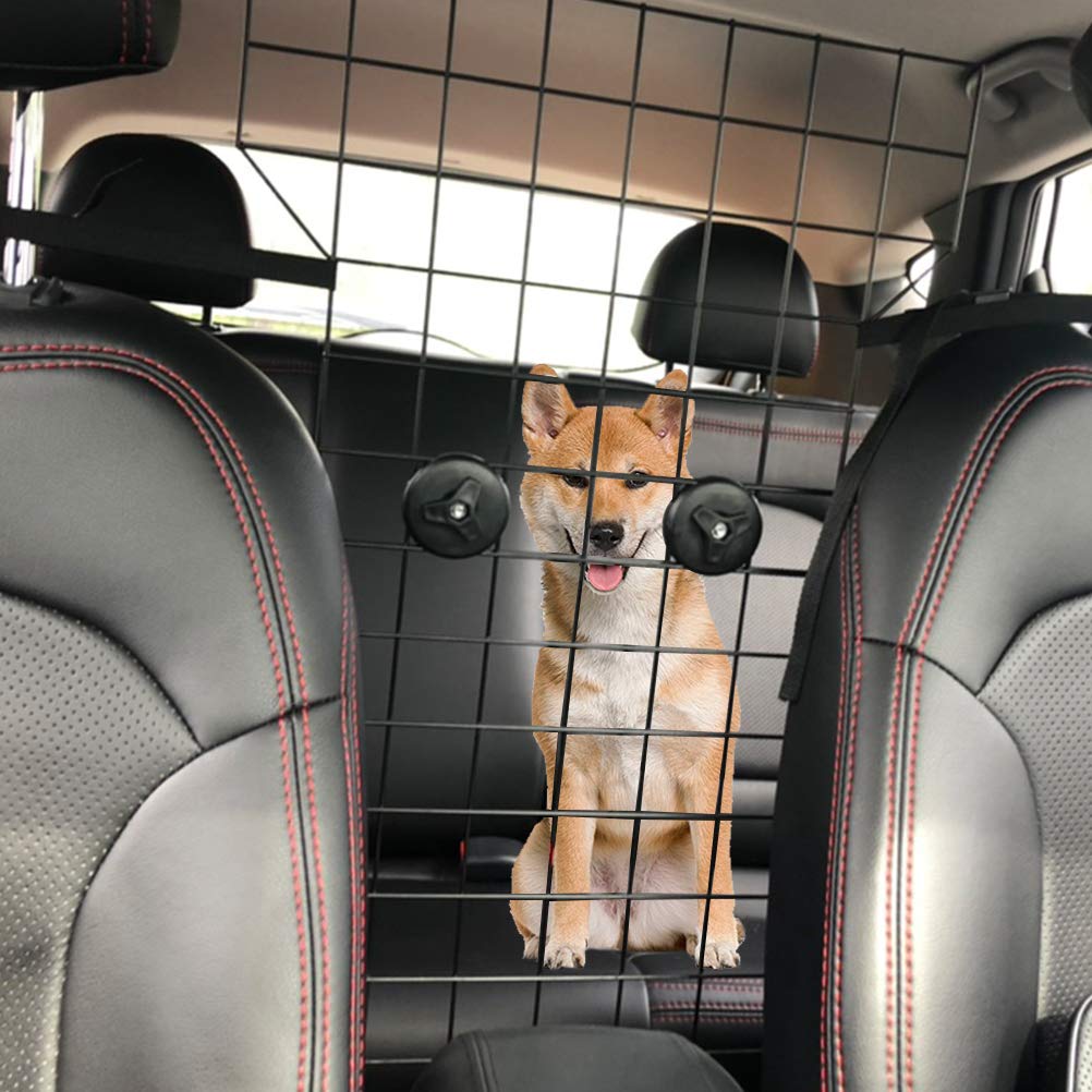 KOOLTAIL barrier back-seat visibility allows pet monitoring while driving