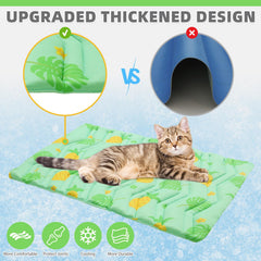 KOOLTAIL cooling mat soft wool side provides cozy warmth