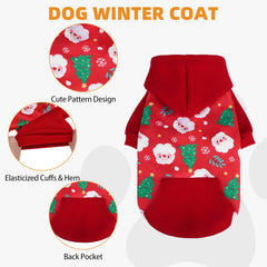 KOOLTAIL dog hoodie-leash-hole illustrates easy winter walks with harness compatibility.