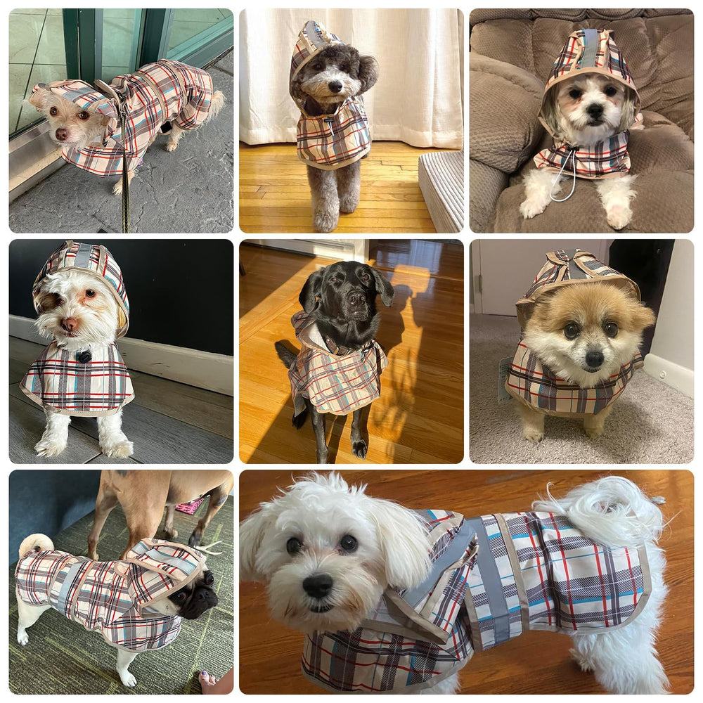 KOOLTAIL dog raincoat adjustable belly strap ensures a comfortable fit