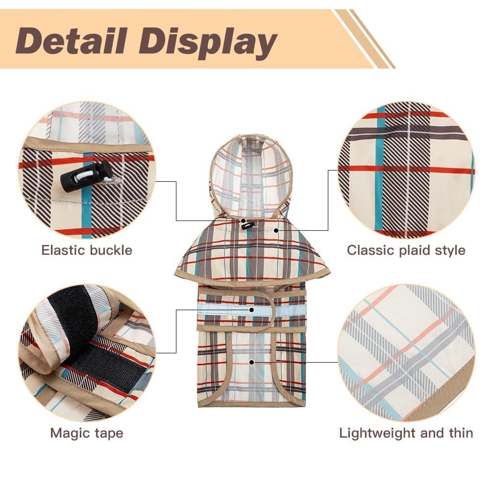 KOOLTAIL raincoat with reflective strip for high-visibility in low light