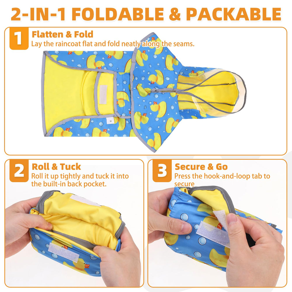 KOOLTAIL dog raincoat leash port with weather flap protection