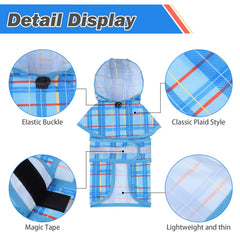 KOOLTAIL dog rainwear with reflective strip improves visibility in low light