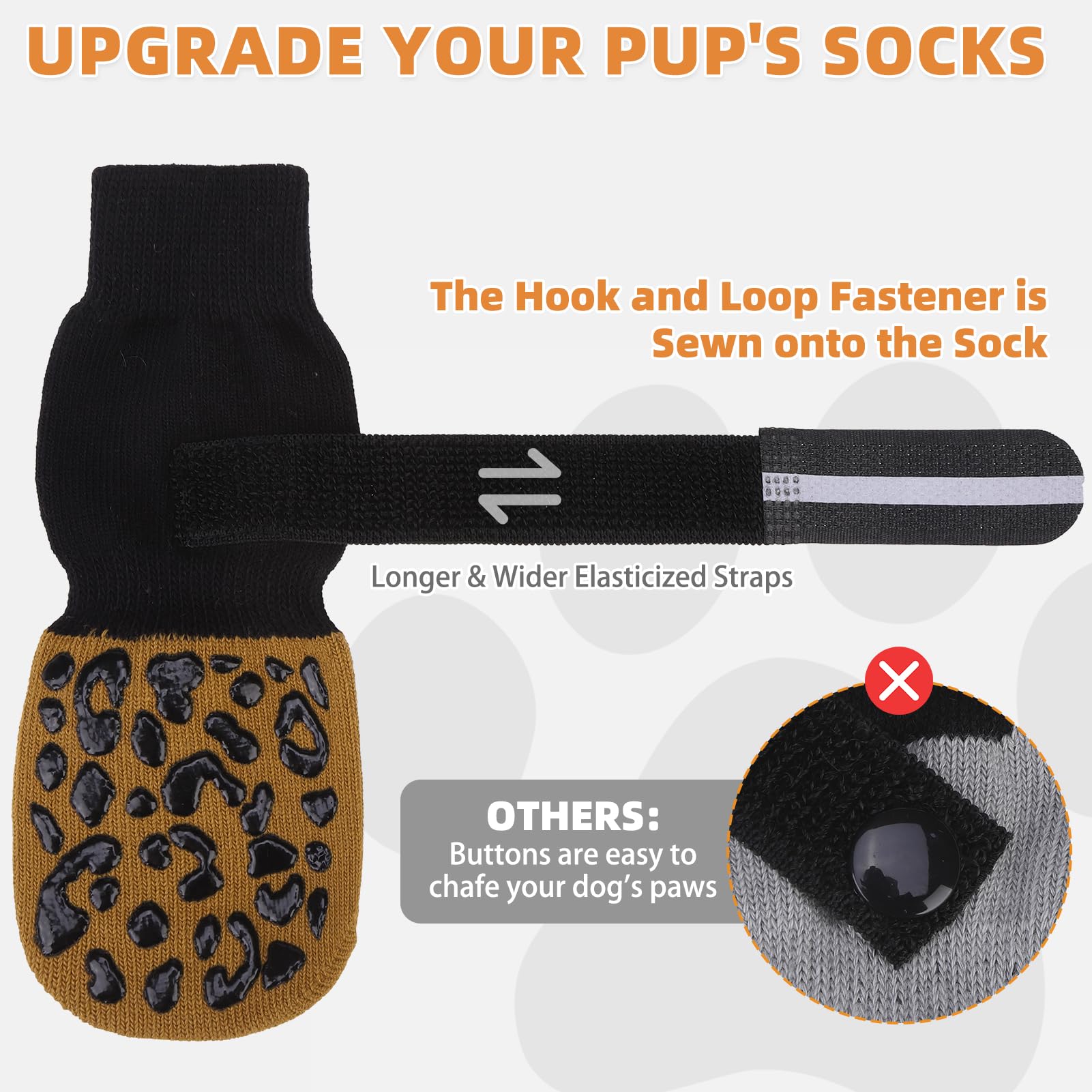 KOOLTAIL dog sock paw-licking prevention helps reduce paw licking during wear.