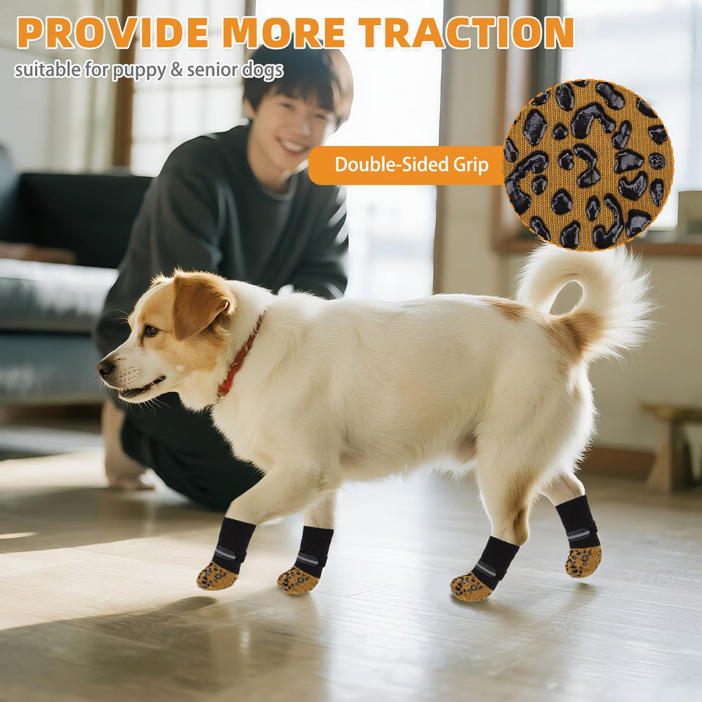 KOOLTAIL dog sock reflective straps enhance visibility during low-light walks.