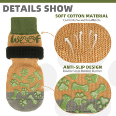 KOOLTAIL dog socks breathable fabric close-up shows comfortable stretch for cozy paws.