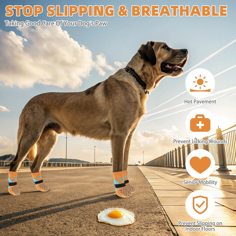 KOOLTAIL dog socks comfort-stretch-knit wraps softly around a paw for daily wear