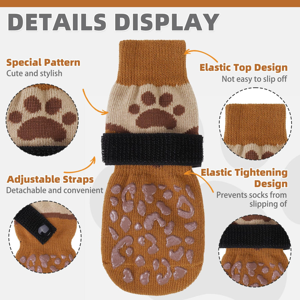 KOOLTAIL dog socks with detachable elastic strap for secure fit during walks