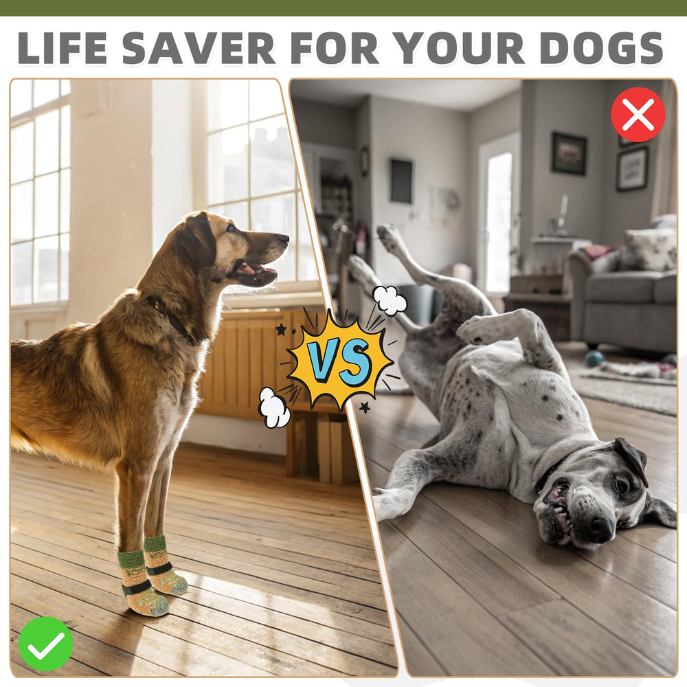 KOOLTAIL dog socks detachable elastic strap demonstrates adjustable fit to prevent loss.