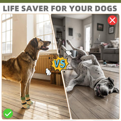 KOOLTAIL dog socks detachable elastic strap demonstrates adjustable fit to prevent loss.