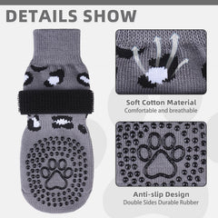 KOOLTAIL Dog Socks double-sided grip for reliable floor traction.