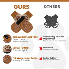 KOOLTAIL dog socks double sided grip extending wear and floor grip