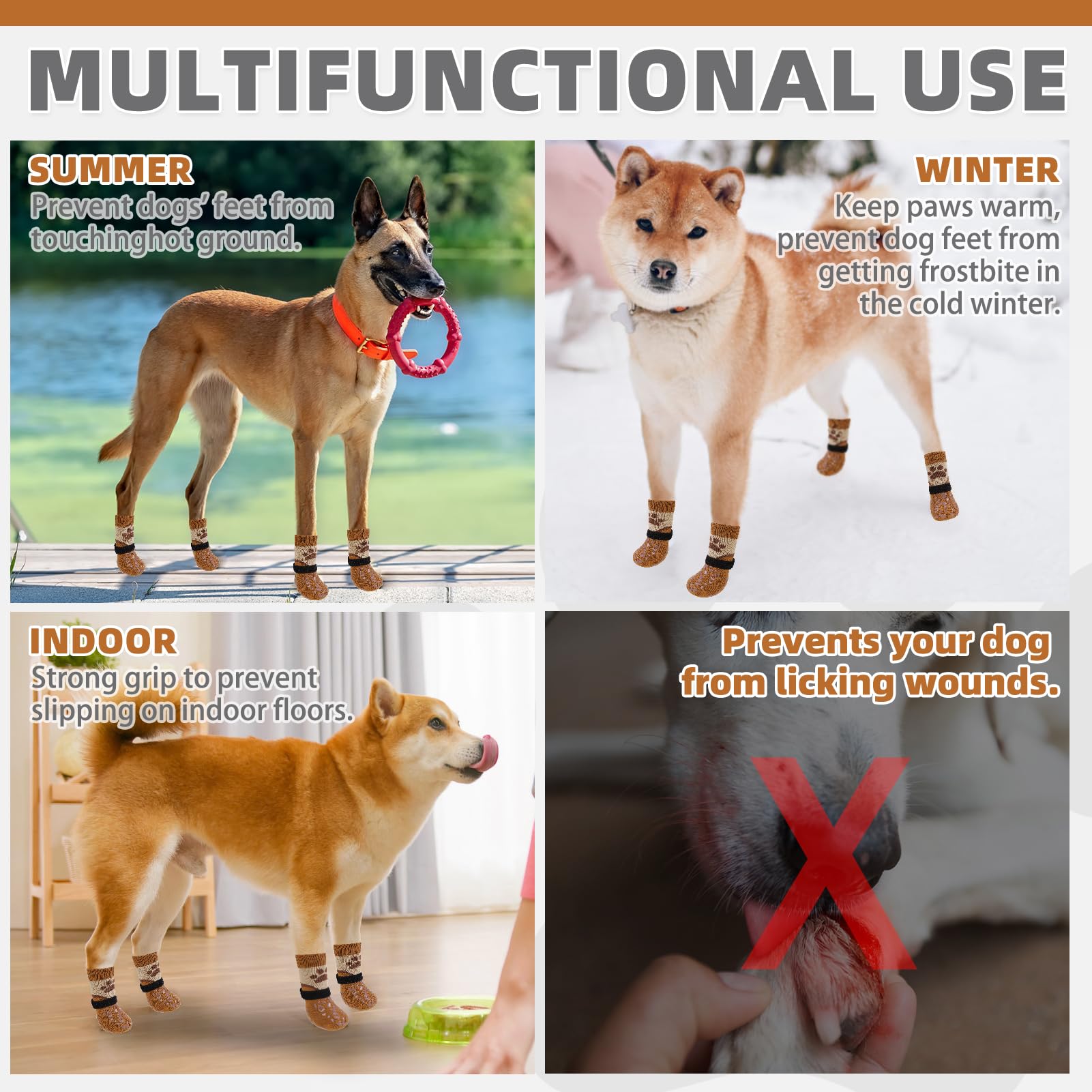 KOOLTAIL paw protection on hot and cold floors with breathable warmth.