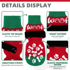 KOOLTAIL dog socks on hardwood floors improve traction and prevent slips during indoor play