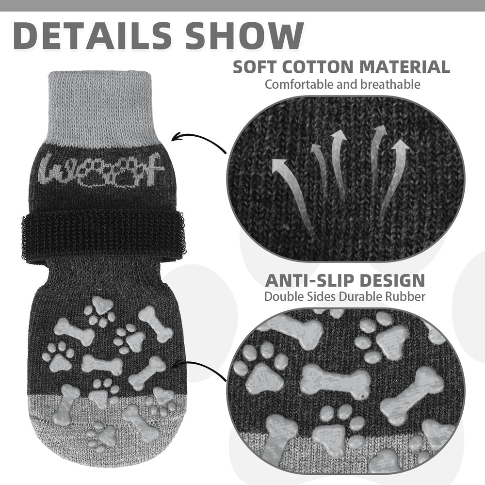 KOOLTAIL dog socks paw-protection-on-floor shields paws from hot and cold surfaces