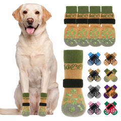 KOOLTAIL dog socks side view demonstrates dual-sided grip for safer floor traction.