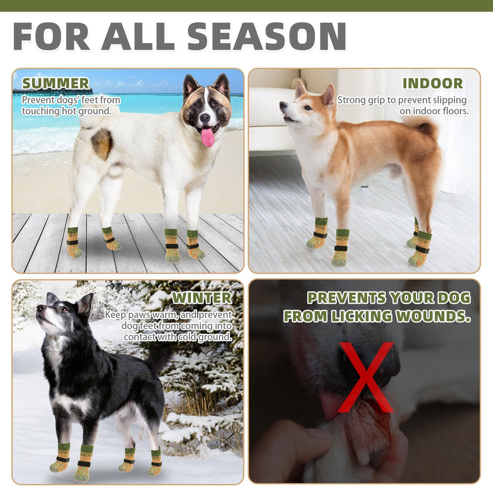 KOOLTAIL dog socks suitable for hot and cold days, easing floor transitions.
