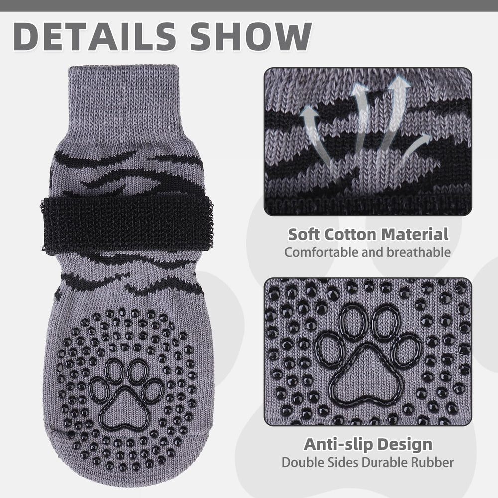 KOOLTAIL dog socks use soft breathable fabric for comfortable all-day wear.