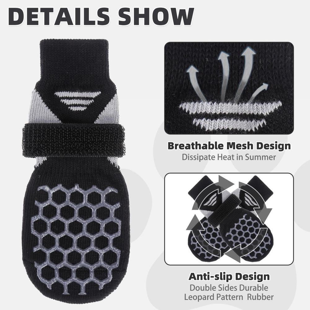 KOOLTAIL socks feature textured grip for better outdoor traction.