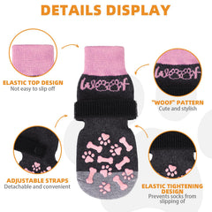 Kooltail dog socks with adjustable strap for secure fit during walks.