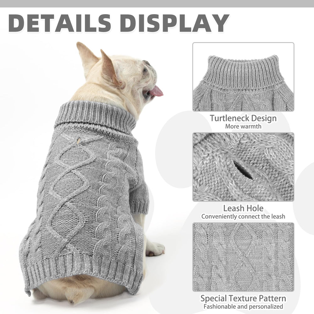 KOOLTAIL dog sweater elastic knit provides comfortable movement and easy on/off.