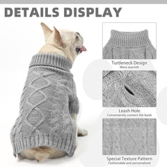 KOOLTAIL dog sweater elastic knit provides comfortable movement and easy on/off.