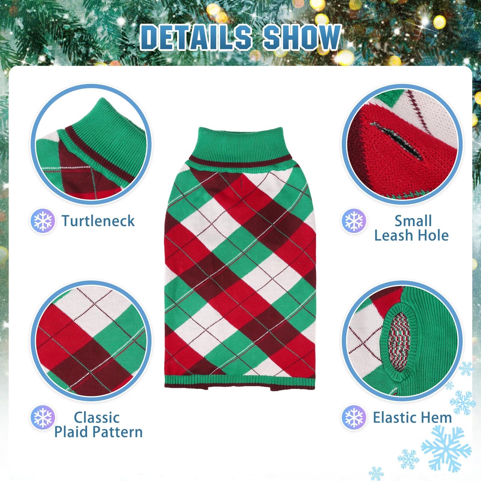 KOOLTAIL sweater with leash hole back for easy leash attachment outdoors