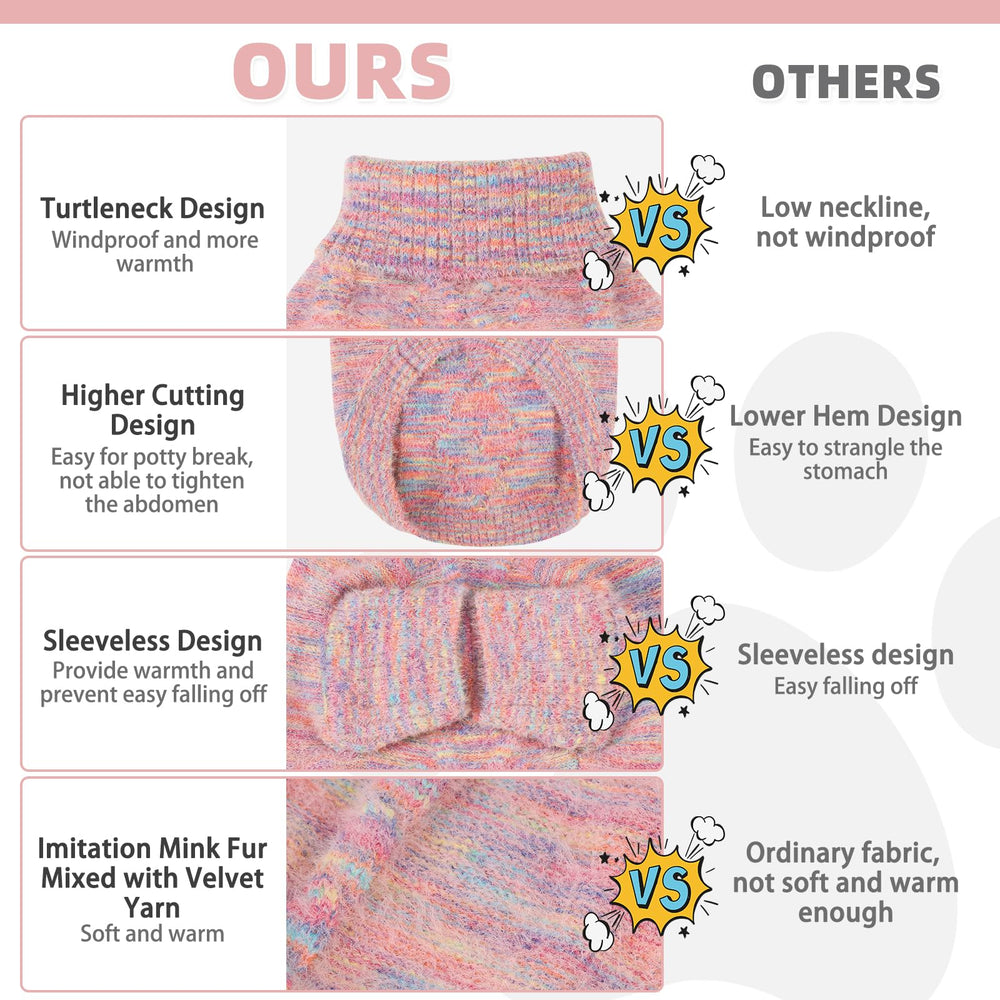 KOOLTAIL dog sweater machine-wash design makes care simple.