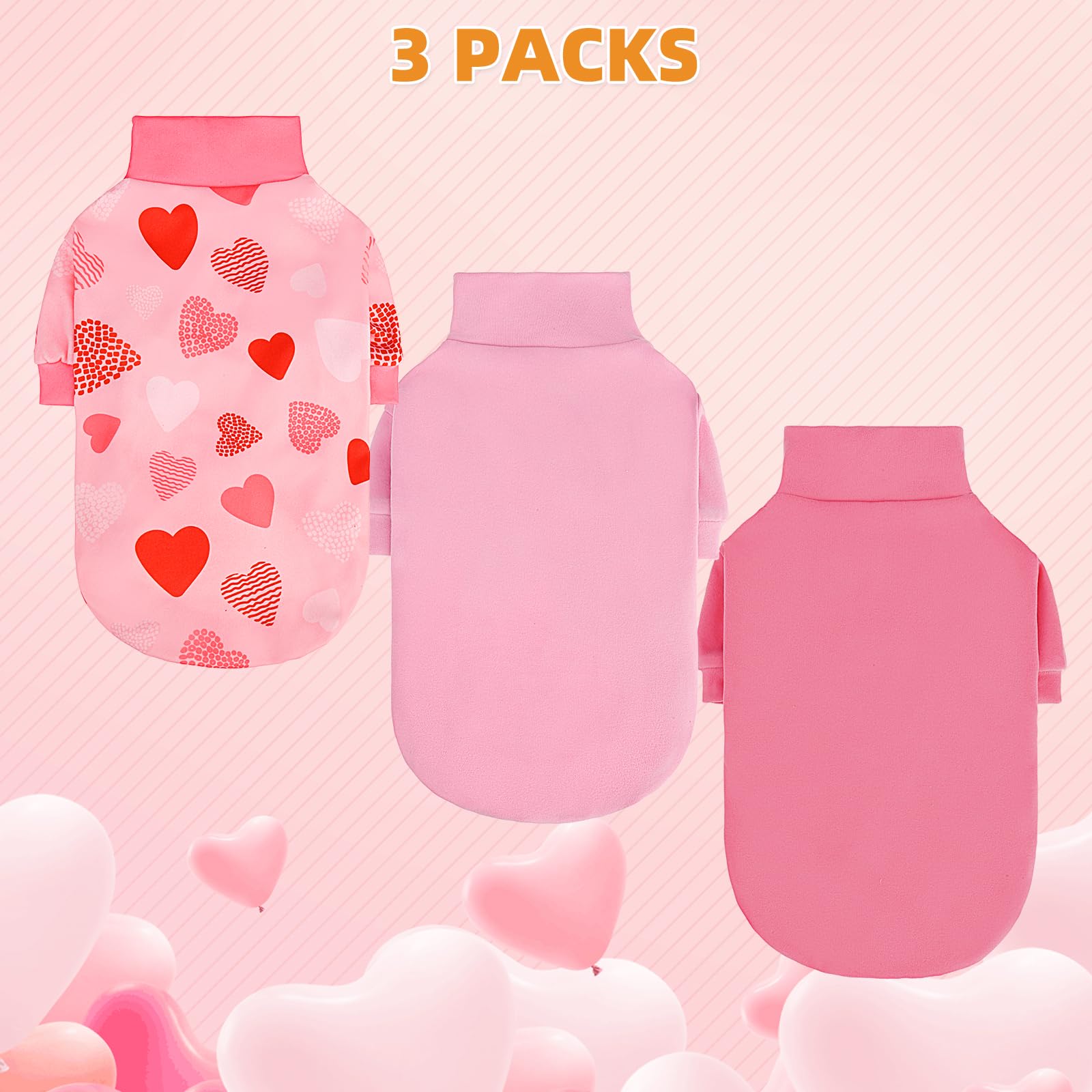 KOOLTAIL dog sweater pink heart pattern adds style and warmth for winter walks.