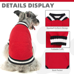 KOOLTAIL dog sweater pocket detail shows convenient pocket for treats or small items.