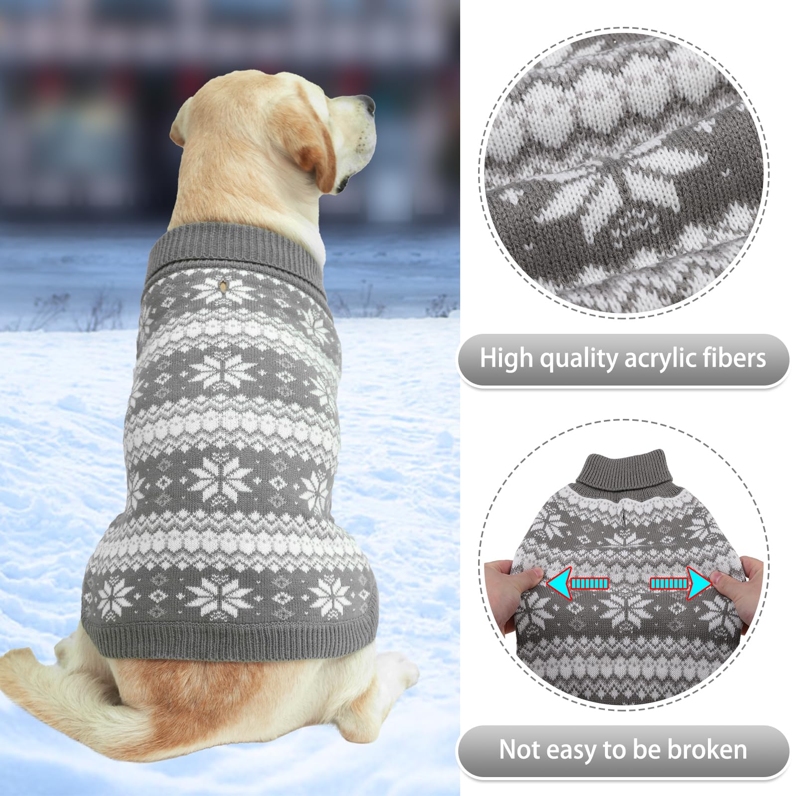 KOOLTAIL dog sweater size chart reference helps pick the right fit