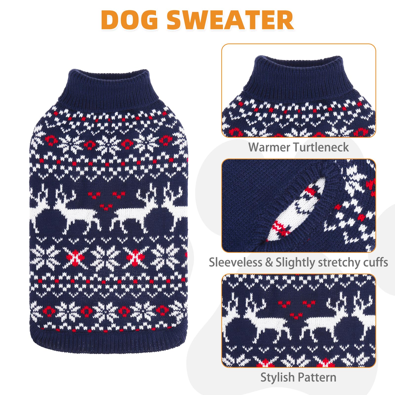 KOOLTAIL winter dog sweater with snowflake design for cozy outings.