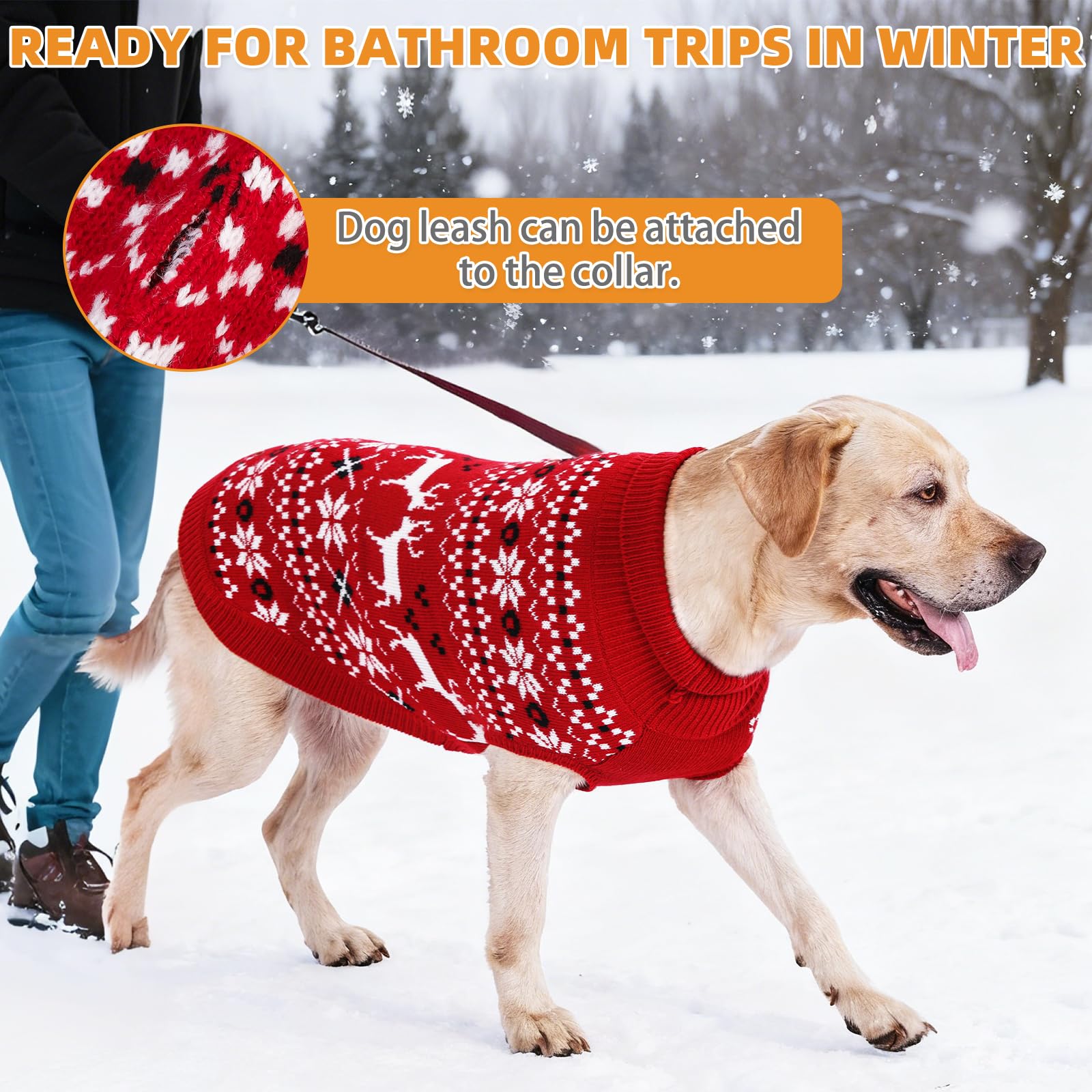 KOOLTAIL turtleneck sweater blocks wind for extra warmth.